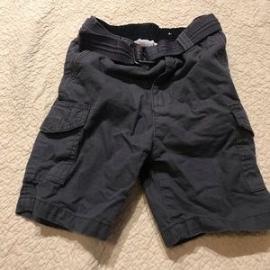 Boys Cargo shorts with removable belt